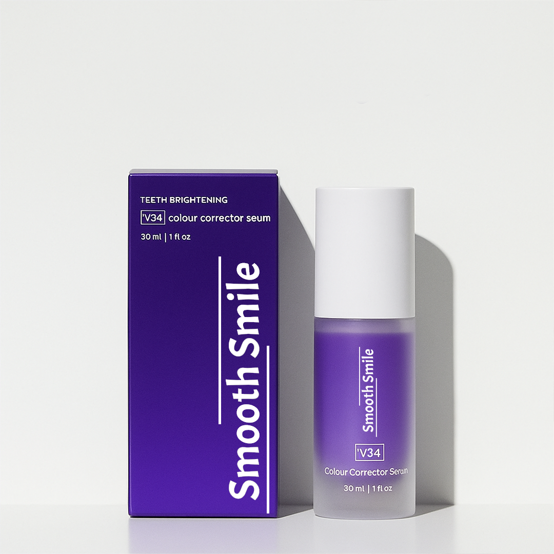 V34 Farbkorrekturserum - Sofortiger Effekt, ohne Risiko für Zahnschmelz 🦷