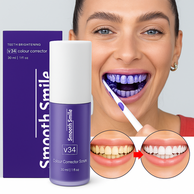 V34 Farbkorrekturserum - Sofortiger Effekt, ohne Risiko für Zahnschmelz 🦷