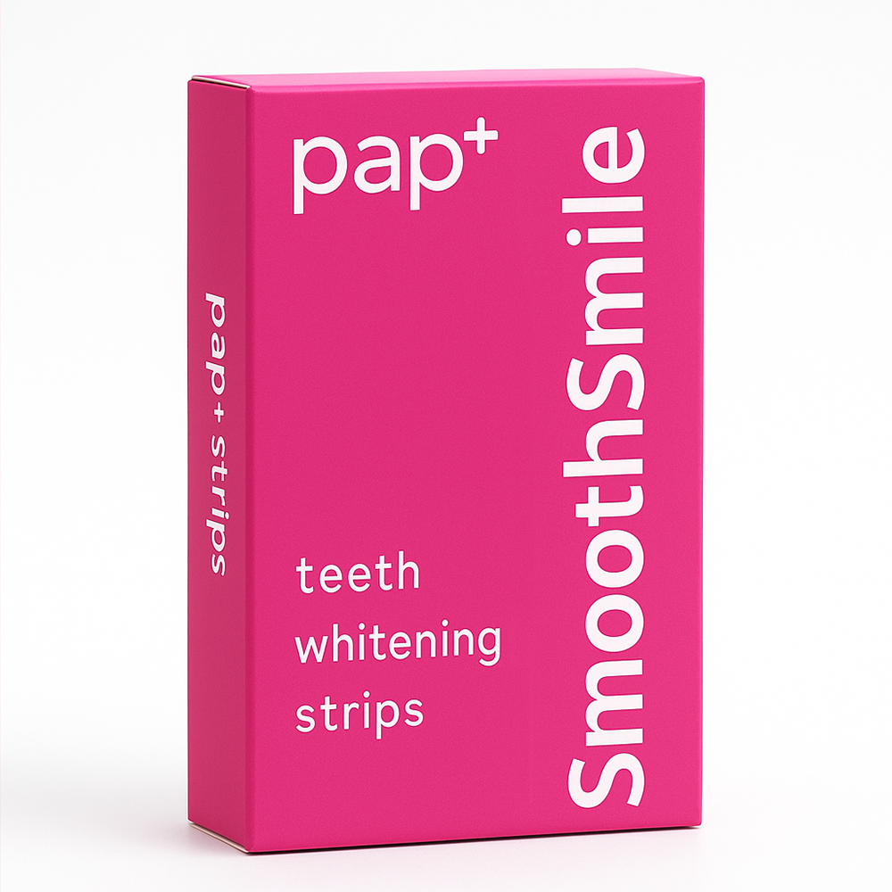 PAP+ Whitening Strips – Strahlend weisse Zähne in 30 Minuten ⏰
